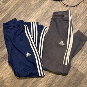 Adidas Kids' Blue and Gray Joggers